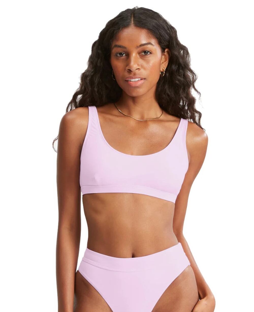 Billabong Sol Searcher Tank Bikini Top - Light Pink - XL - NWT
